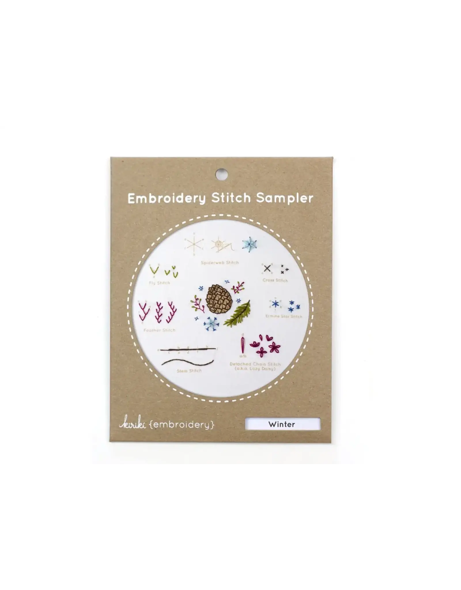 Kiriki Press Embroidery Stitch Sampler - Winter - Kiriki Press