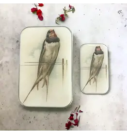 Firefly Notes Vintage French Swallow notions tin - Large - Firefly Notes Tins