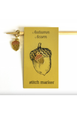 Firefly Notes Acorn round single stitch marker - Firefly Notes