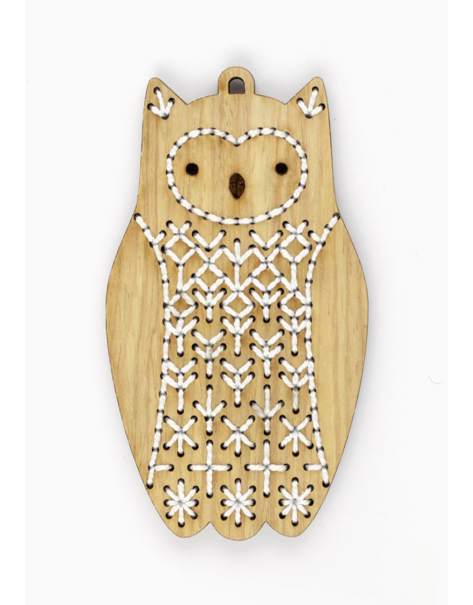 Kiriki Press Owl - Stitched Ornament Kit - Kiriki Press