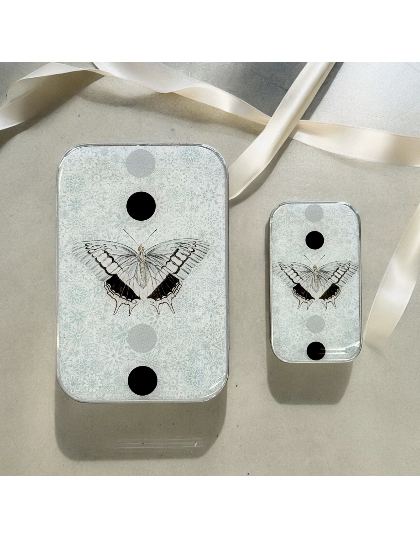 Firefly Notes Beautiful Blue Moth notions tin - Small - Firefly Notes Tins