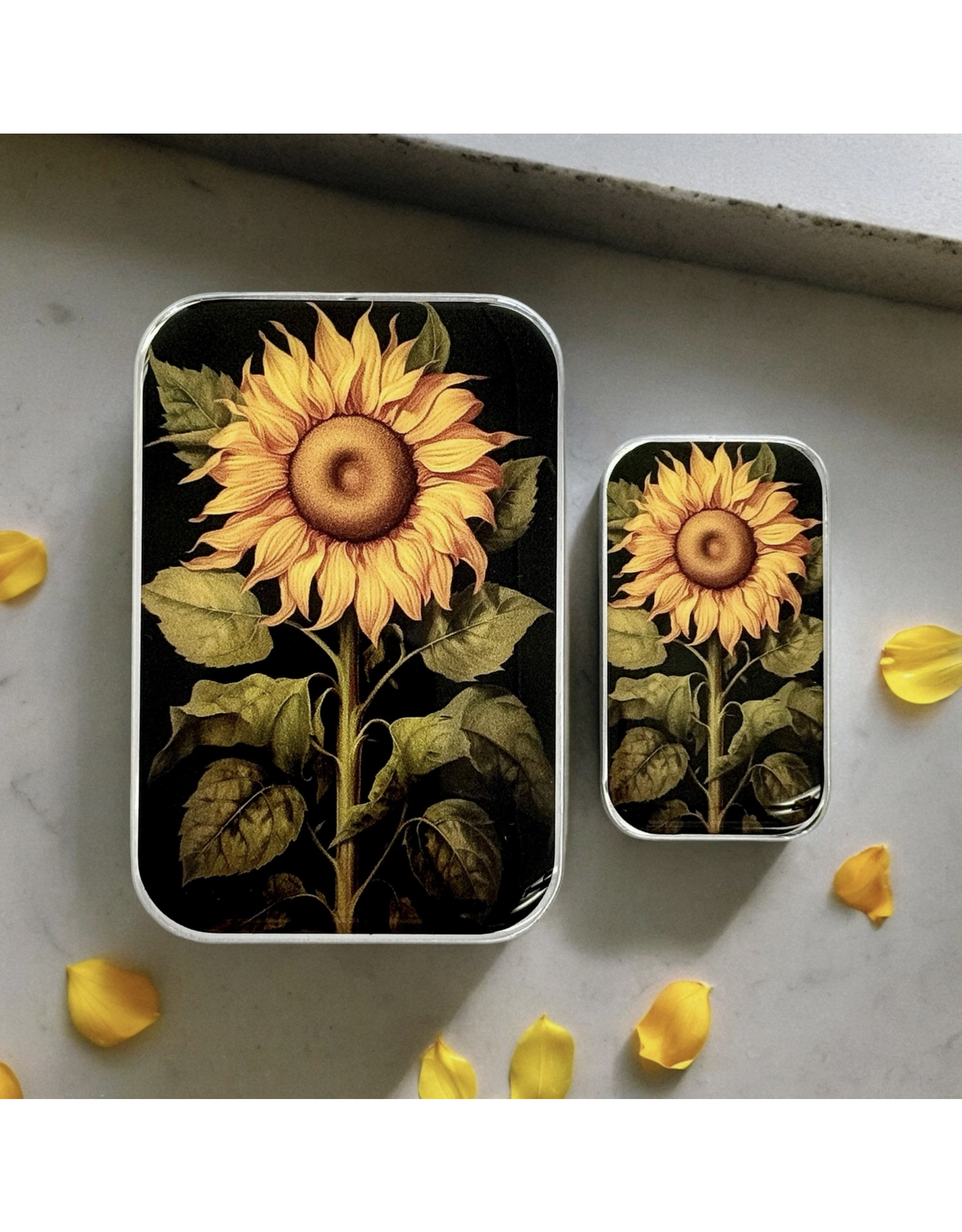 Firefly Notes Beautiful Sunflower notions tin - Small - Firefly Notes Tins