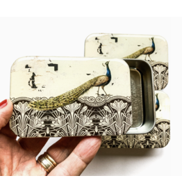 Firefly Notes Peacock notions tin - Large - Firefly Notes Tins