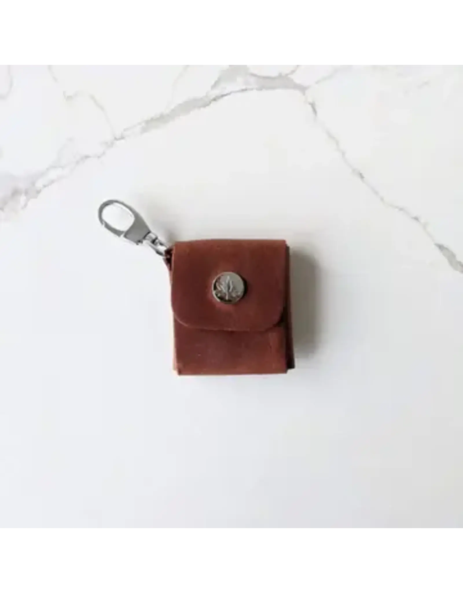 Thread and Maple Leather Stitch Markers Case - Whiskey - Thread and Maple