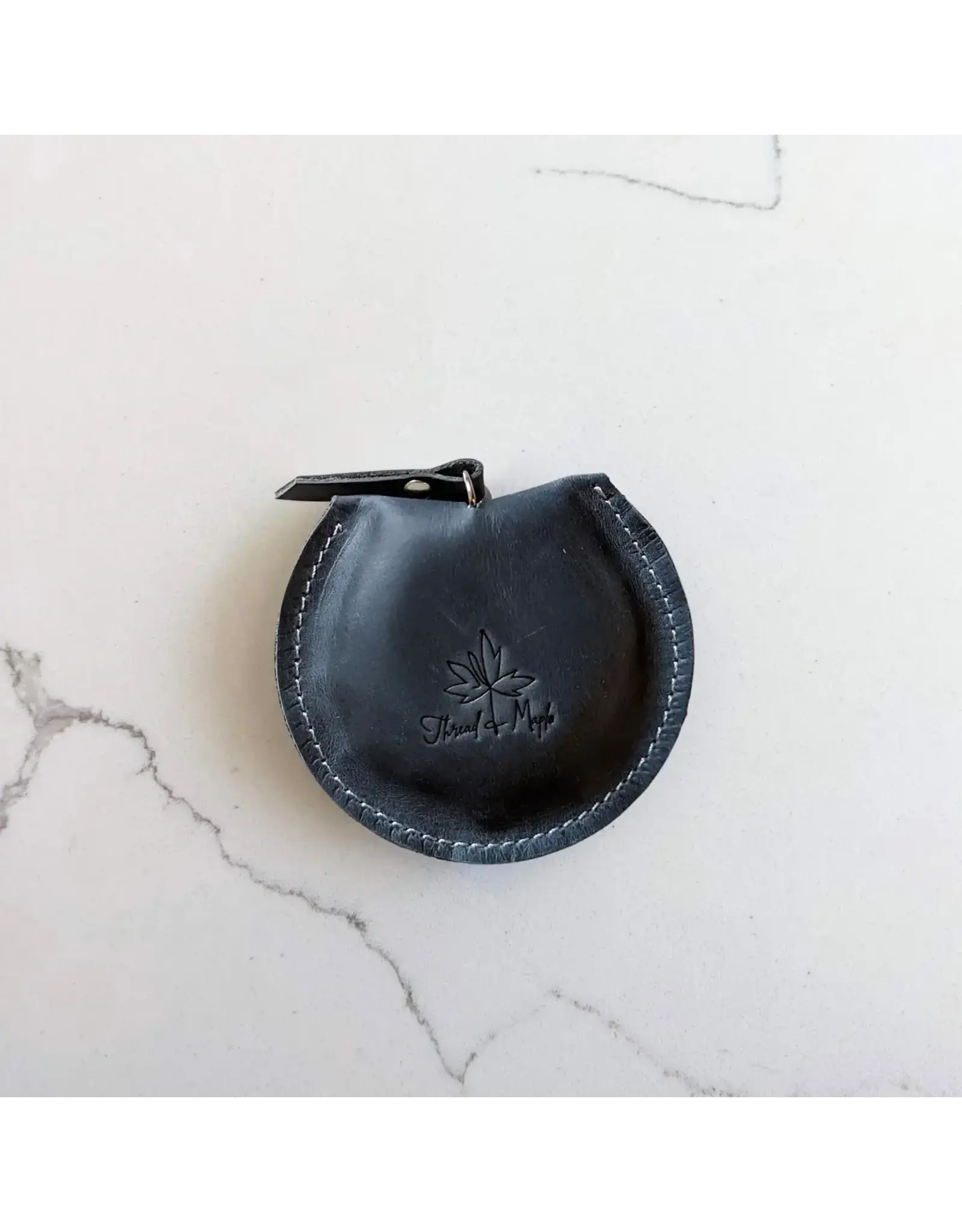 Leather Tape Measure - Indigo - Thread and Maple