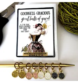 Firefly Notes Yarn Ball stitch markers - Ring- Firefly Notes