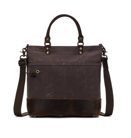 Della Q Della Q - Maker's Canvas Tote - Cocoa