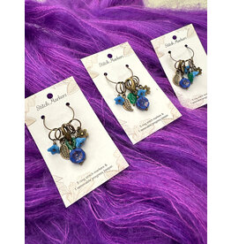 NNK Press Blue Flower Marker Set