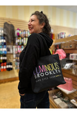 Argyle Luminous Brooklyn black zipper project bag