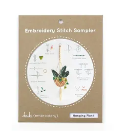 Kiriki Press Stitch Sampler - Hanging Plant - Kiriki Press