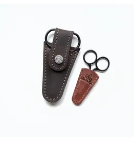 Thread and Maple Leather Mini Scissors Sheath - Chocolate - Thread and Maple