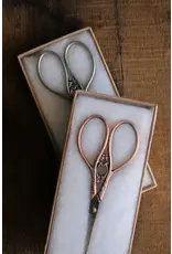 NNK Press Floral Teardrop Scissors - Antique Silver - NNK Press