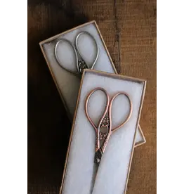 NNK Press Floral Teardrop Scissors - Antique Silver - NNK Press