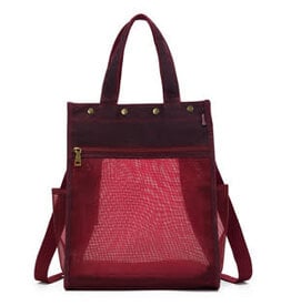 Della Q Della Q - Maker's Tall Mesh Tote - Red