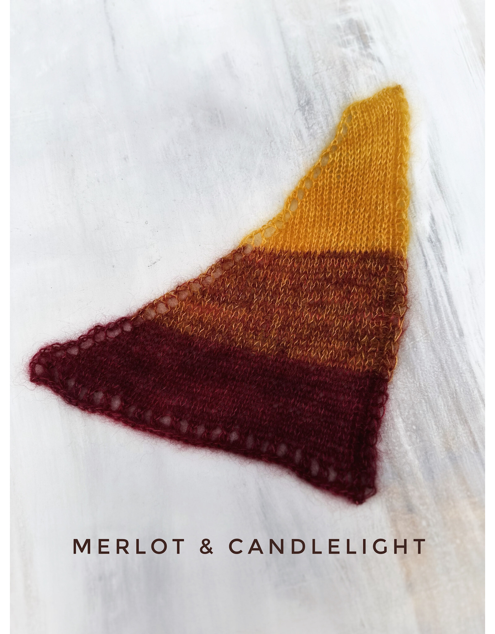 Merlot & Candlelight Speedwell Shawl Kit #4