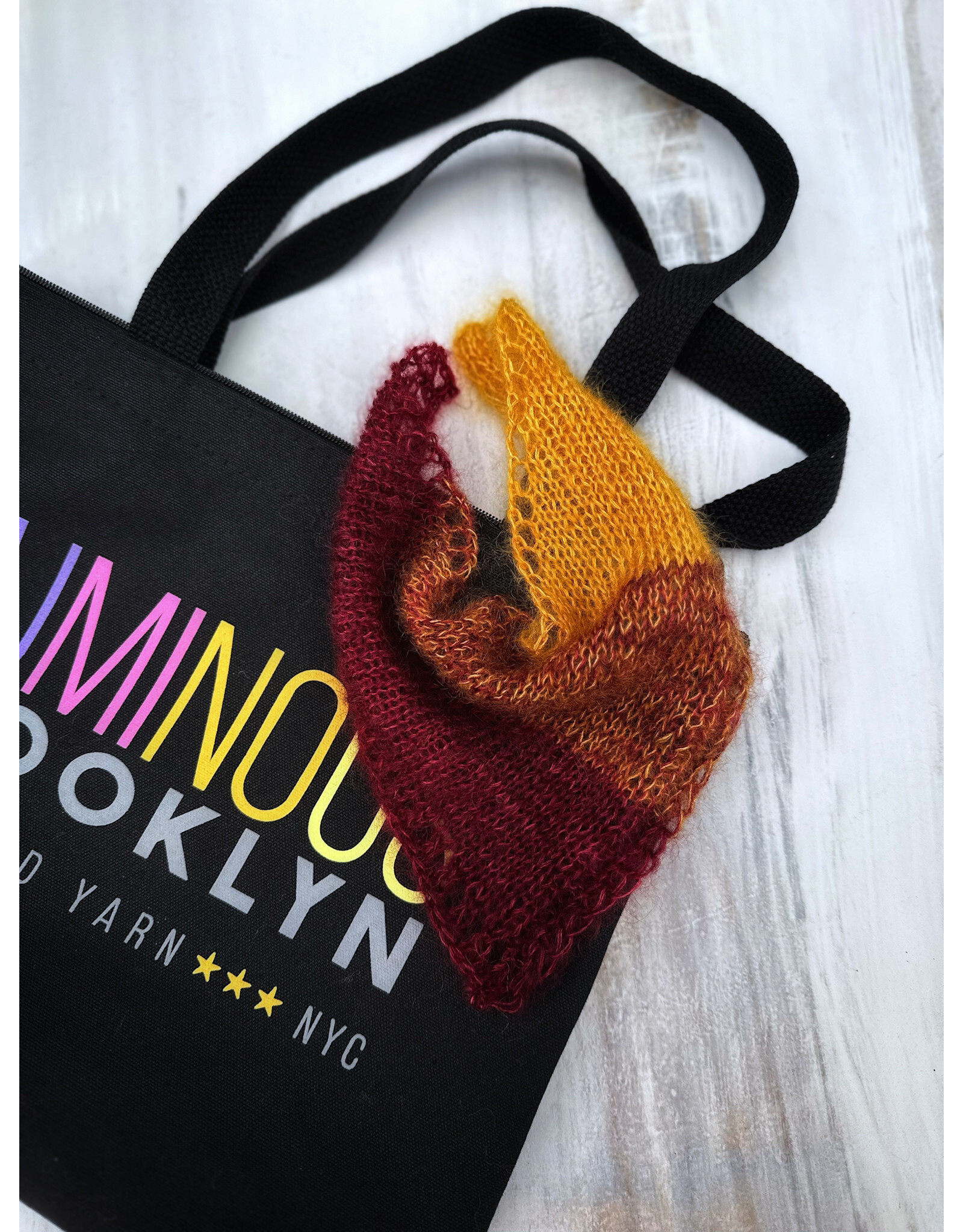 Merlot & Candlelight Speedwell Shawl Kit #4