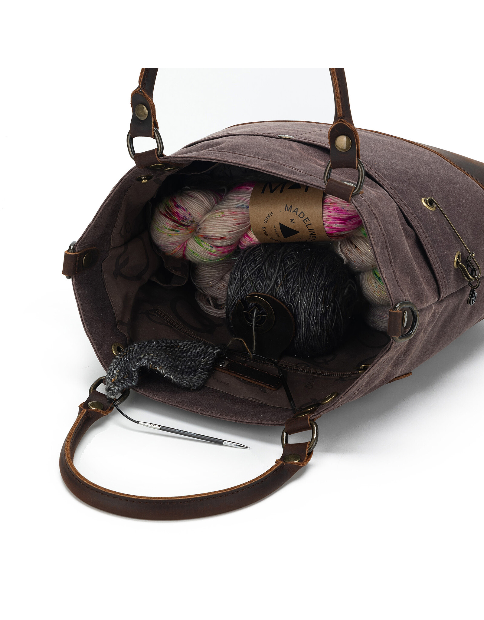 Della Q Della Q - Maker's Canvas Tote - Cocoa