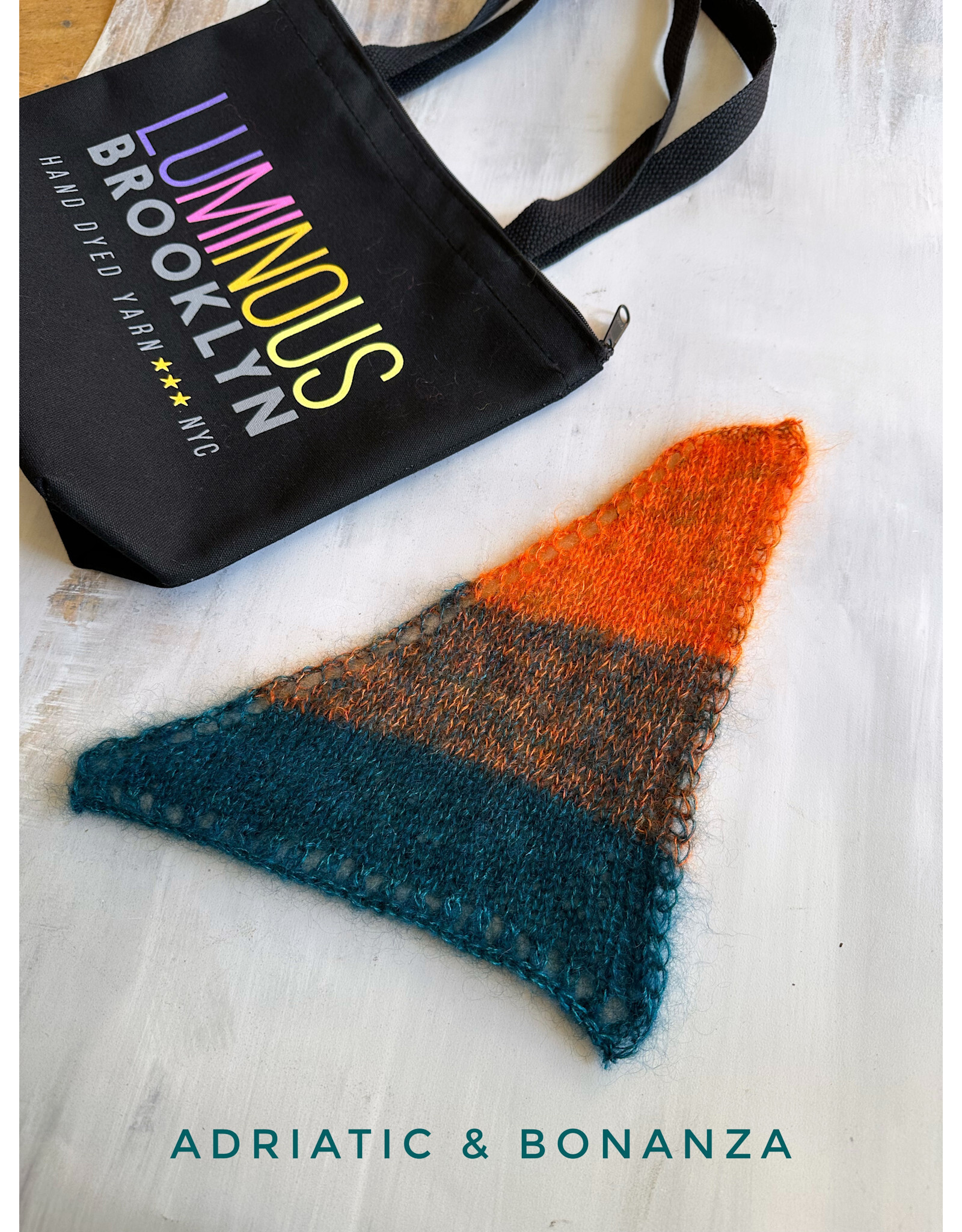Adriatic & Bonanza Speedwell Shawl Kit