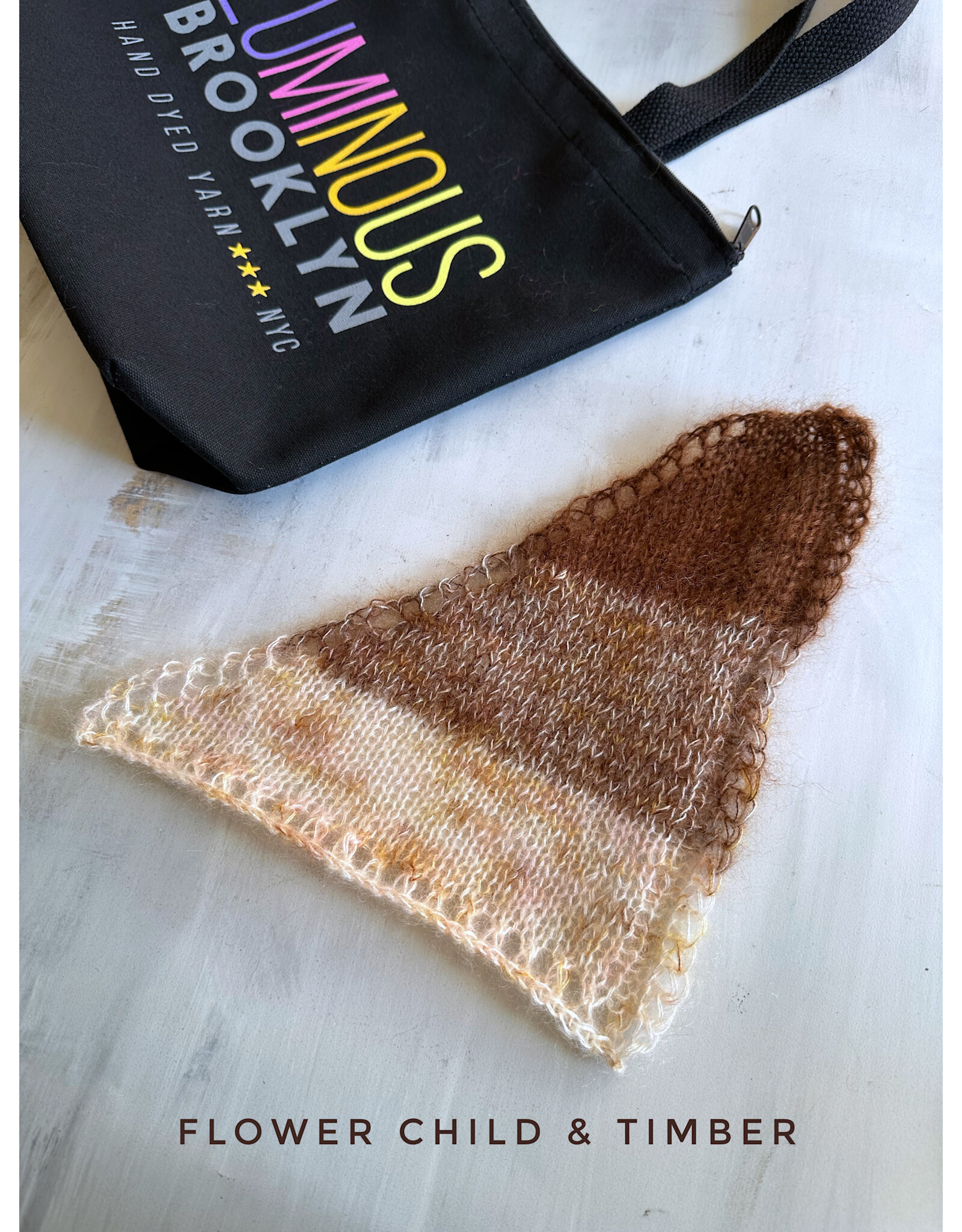 Flower Child & Timber Speedwell Shawl Kit #7
