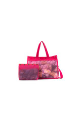 Della Q Limited Edition Maker's Mesh Tote Vivid Rose