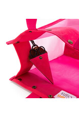 Della Q Limited Edition Maker's Mesh Tote Vivid Rose