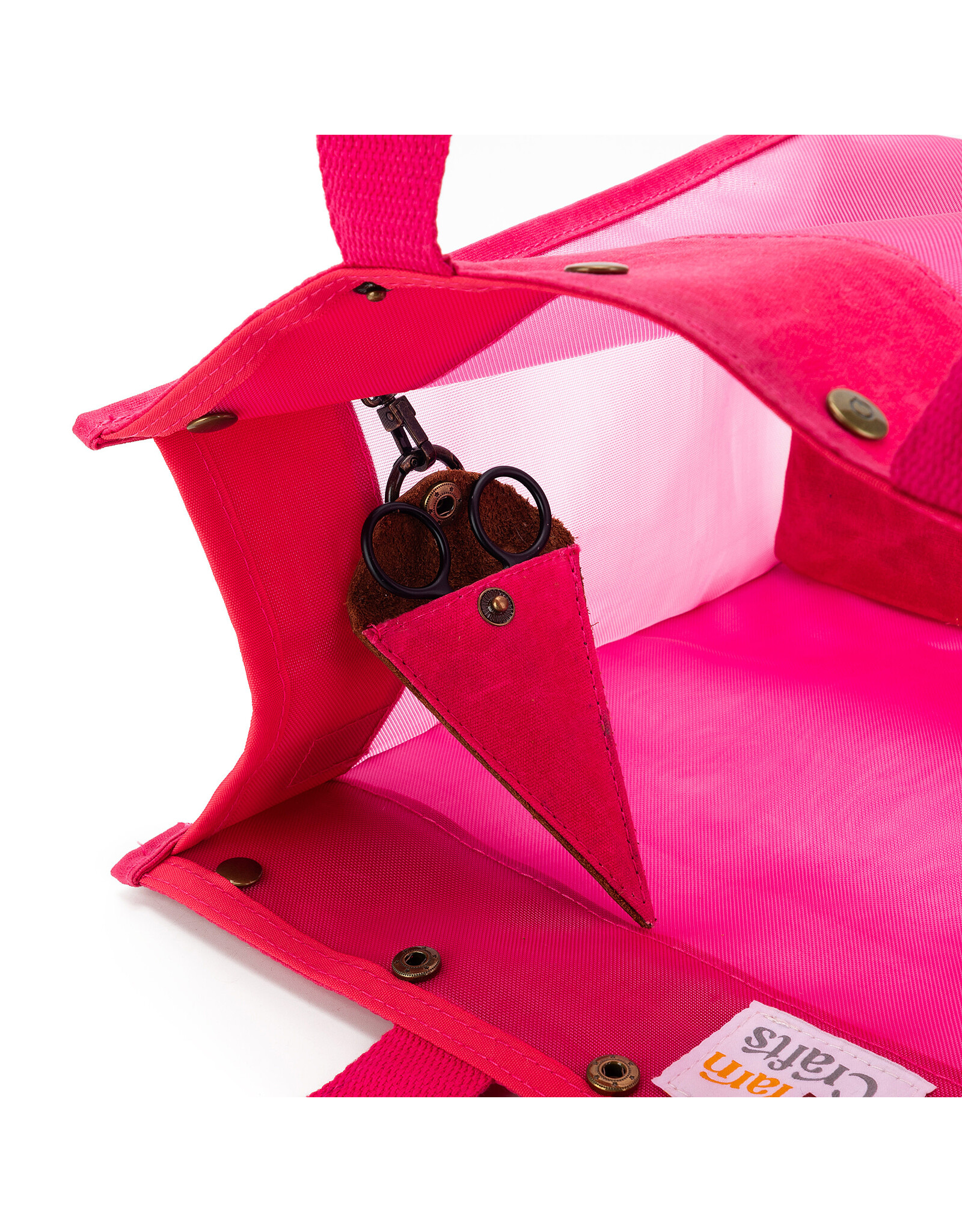 Della Q Limited Edition Maker's Mesh Tote Vivid Rose