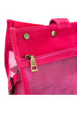 Della Q Limited Edition Maker's Mesh Tote Vivid Rose