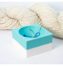 Blue Bird Makery Magnetic Cube Notions Dish - Aqua - Blue Bird Makery