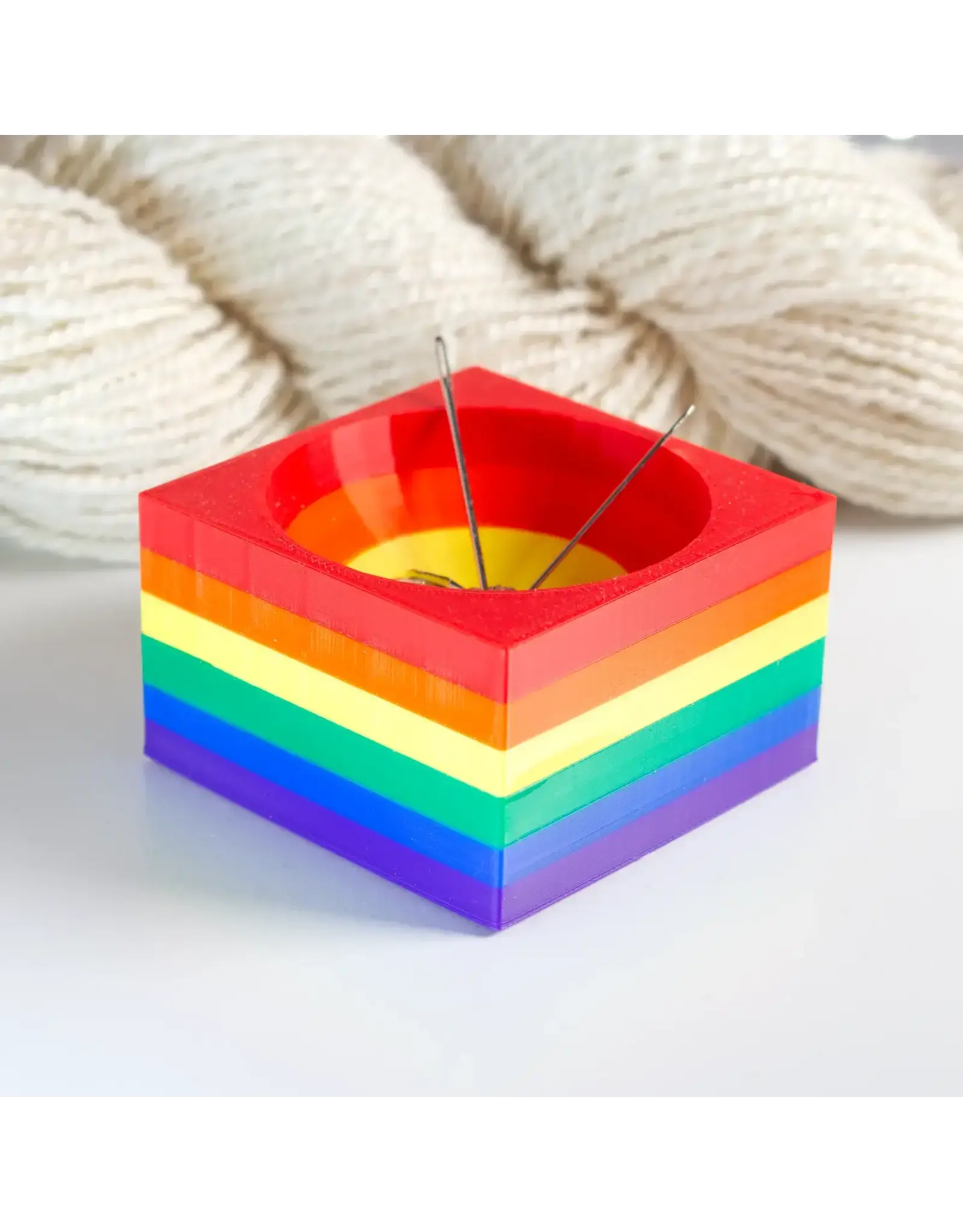 Blue Bird Makery Magnetic Cube Notions Dish - Rainbow - Blue Bird Makery