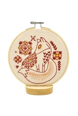Hook, Line and Tinker Folk Fox Complete Embroidery Kit - Hook, Line and Tinker