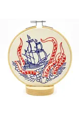 Hook, Line and Tinker Kraken and Ship Complete Embroidery Kit - Hook, Line and Tinker