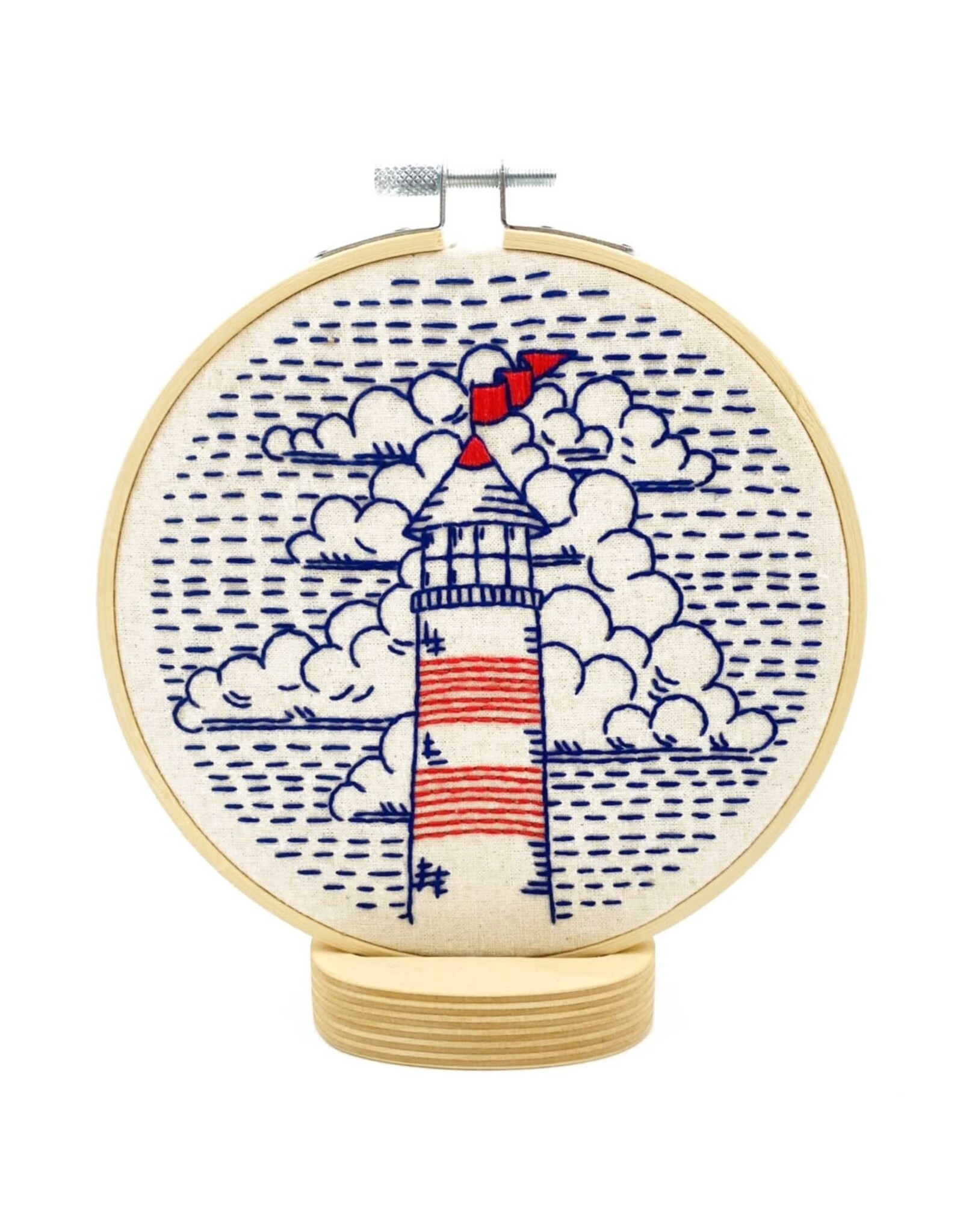 Hook, Line and Tinker Lighthouse Complete Embroidery Kit - Hook, Line and Tinker