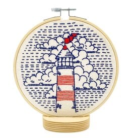 Hook, Line and Tinker Lighthouse Complete Embroidery Kit - Hook, Line and Tinker