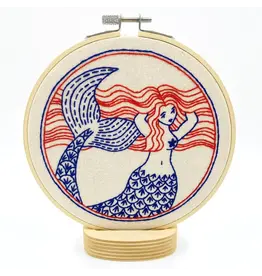 Hook, Line and Tinker Mermaid Complete Embroidery Kit - Hook, Line and Tinker