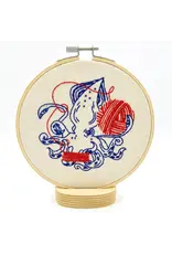 Hook, Line and Tinker Squid Balling Yarn Complete Embroidery Kit - Hook, Line and Tinker