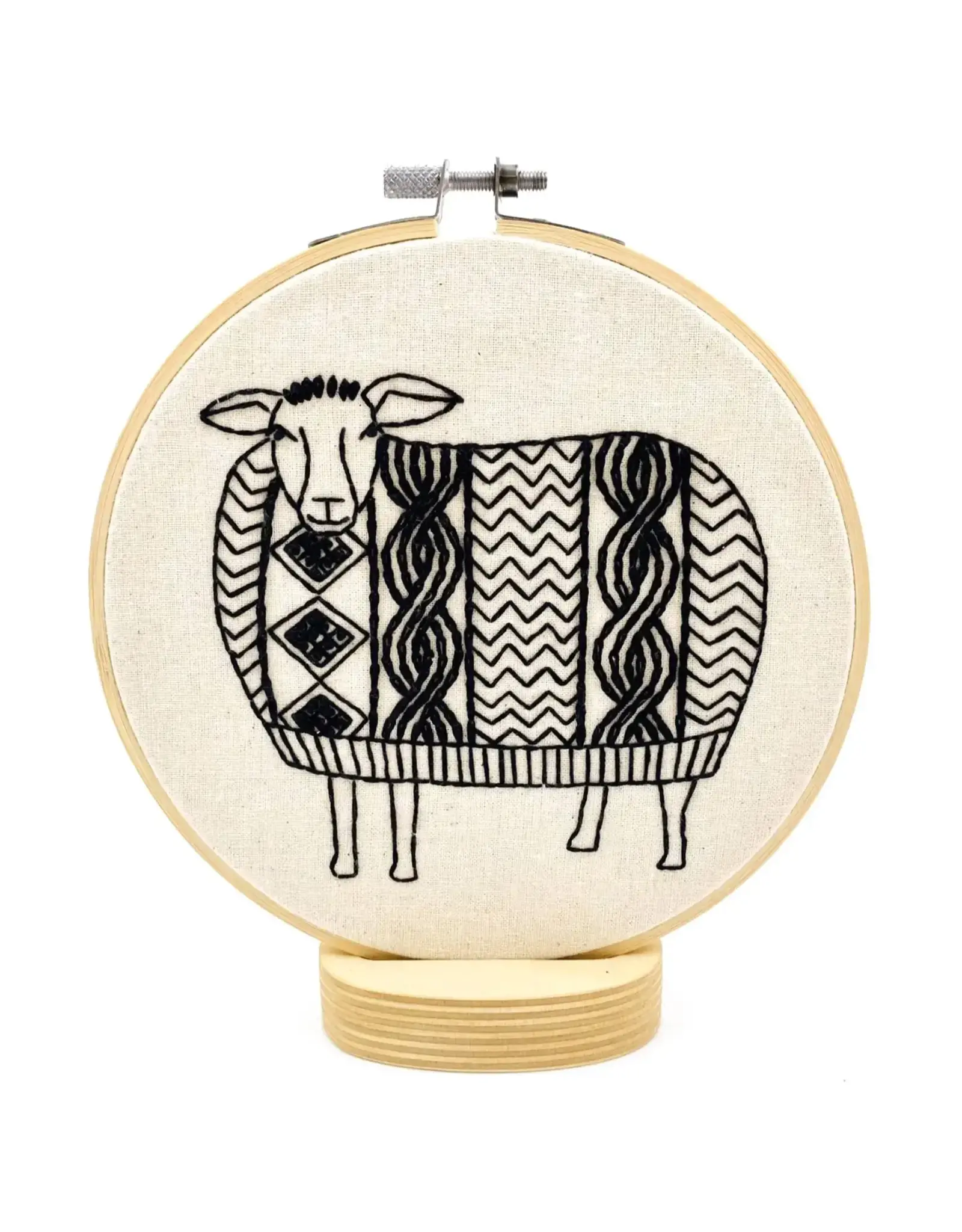 Hook, Line and Tinker Sweater Weather Sheep Complete Embroidery Kit - Hook, Line and Tinker