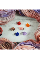 Stitch Markers - Tiny Cat Acrylic Ring set by Katrinkles
