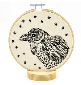 Hook, Line and Tinker Raven Complete Embroidery Kit - Hook, Line and Tinker