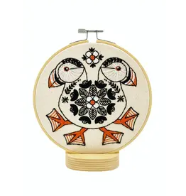 Hook, Line and Tinker Puffin Complete Embroidery Kit - Hook, Line and Tinker