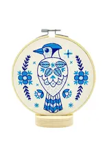 Hook, Line and Tinker Folk Blue Jay Complete Embroidery Kit - Hook, Line and Tinker