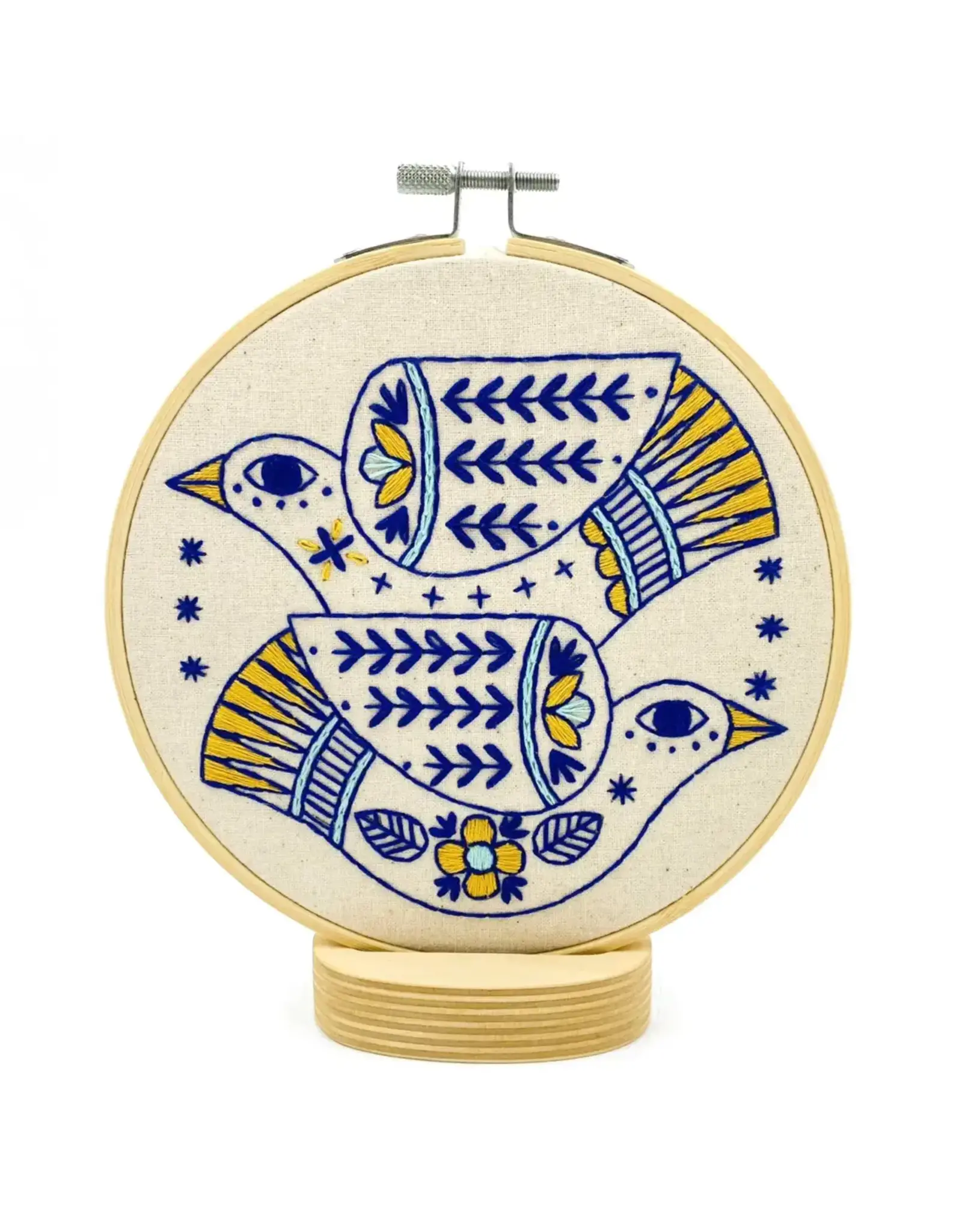 Hook, Line and Tinker Turtle Doves Complete Embroidery Kit - Hook, Line and Tinker