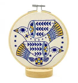 Hook, Line and Tinker Turtle Doves Complete Embroidery Kit - Hook, Line and Tinker