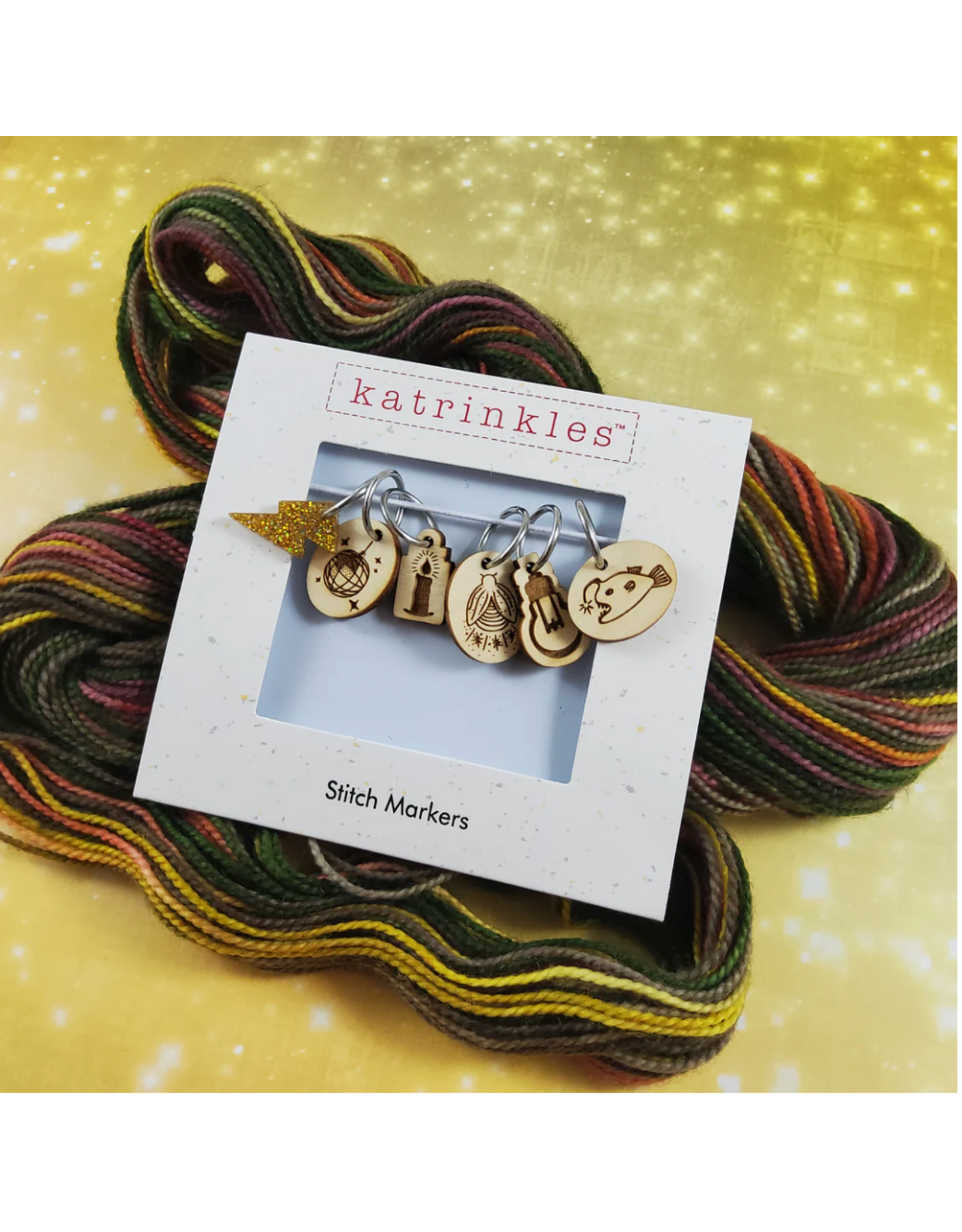 Stitch Markers - Many Lights Ring set by Katrinkles