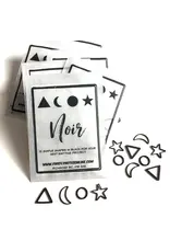 Firefly Notes Noir Black stitch markers with Pin - Ring - Firefly Notes