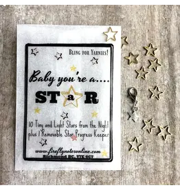 Firefly Notes Star stitch markers with Pin - Ring - Firefly Notes