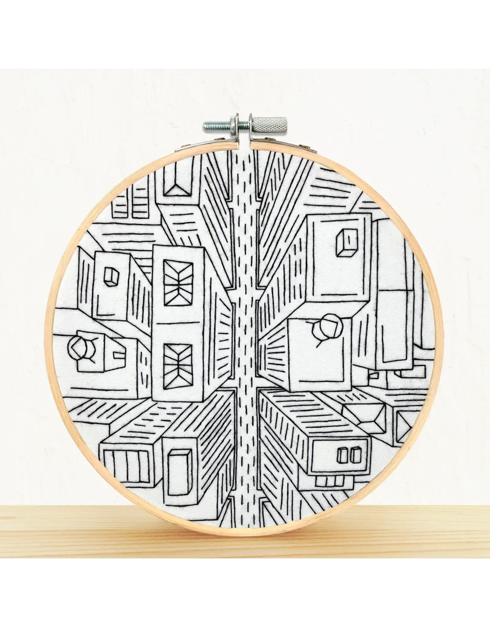 Embroidery & Sage Bird's Eye View NYC - Complete Embroidery Kit - Embroidery & Sage