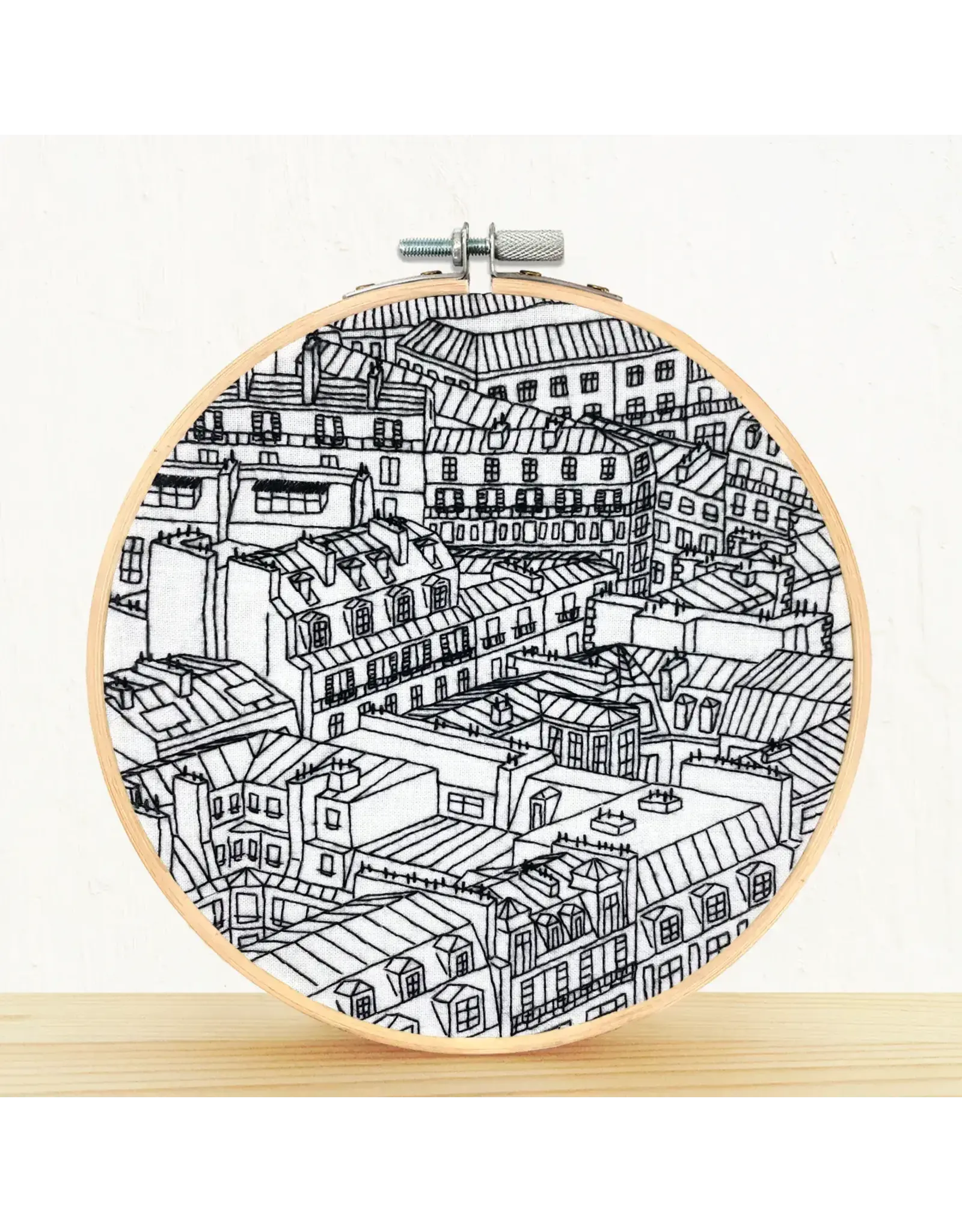 Embroidery & Sage Rooftops of Paris - Complete Embroidery Kit - Embroidery & Sage