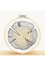 Embroidery & Sage Tree Rings - Complete Embroidery Kit - Embroidery & Sage