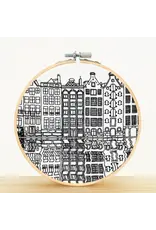 Embroidery & Sage Gingerbread Houses, Amsterdam - Complete Embroidery Kit - Embroidery & Sage