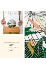 Embroidery & Sage Botanical Greenhouse Garden - Complete Embroidery Kit - Embroidery & Sage